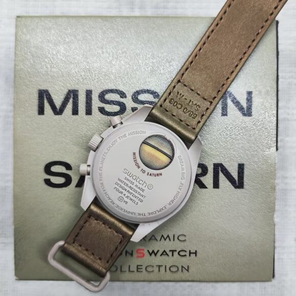 🌏|🌏Swatch x Omega MoonSwatch Mission Saturn (Unworn/Full Set) - Picture 4 of 7